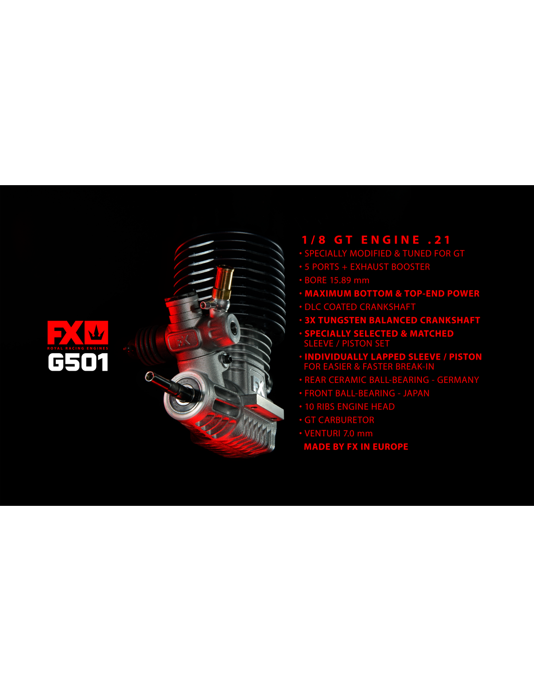 FX G501 TUNED - 5 PORTS, DLC, CERAMIC BEARING, BALANCED