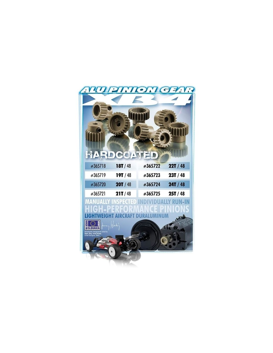 18T / 48 ALU PINION GEAR - HARD COATED