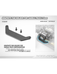 XB8E/XT8E GRAPHITE FAN HOLDER FOR SADDLE PACK ALTERNATIVE 2.5MM