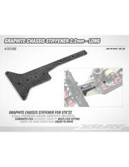 XT8'22 GRAPHITE CHASSIS STIFFENER - LONG