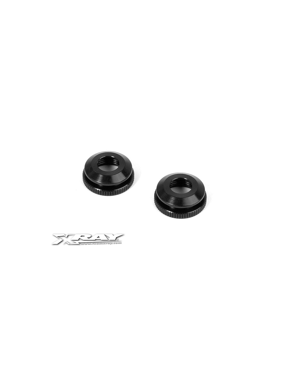 XB8 ALU SHOCK BODY NUT FOR SHOCK BOOT (2)