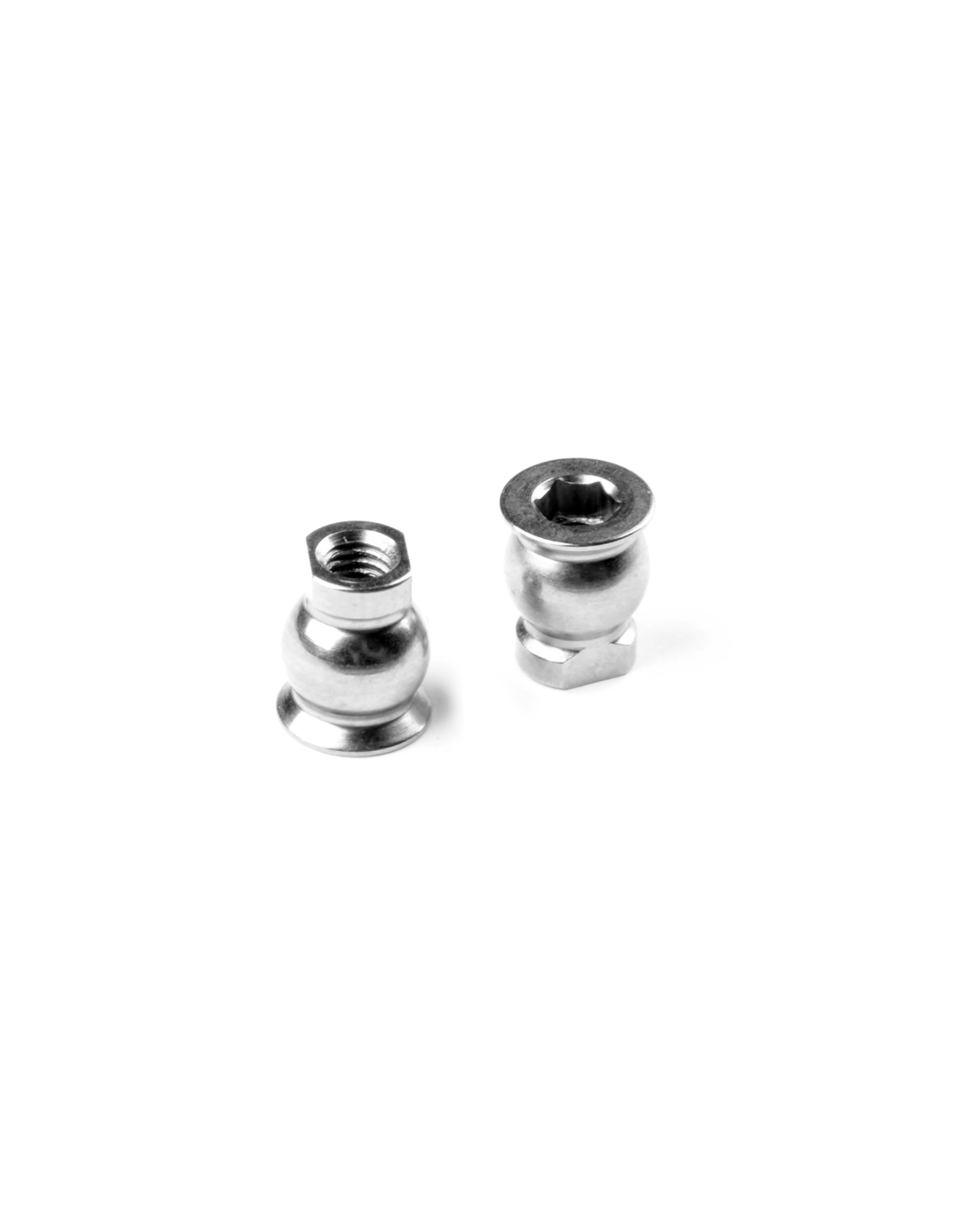 X4 LOWER ARM BALL UNIVERSAL 6.0MM WITH HEX - HUDY SPRING STEEL™ (2)1