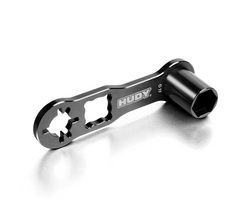 HUDY WHEEL NUT & 3/4 SHOE FLYWHEEL MULTI-TOOL 1/8 BUGGY & GT