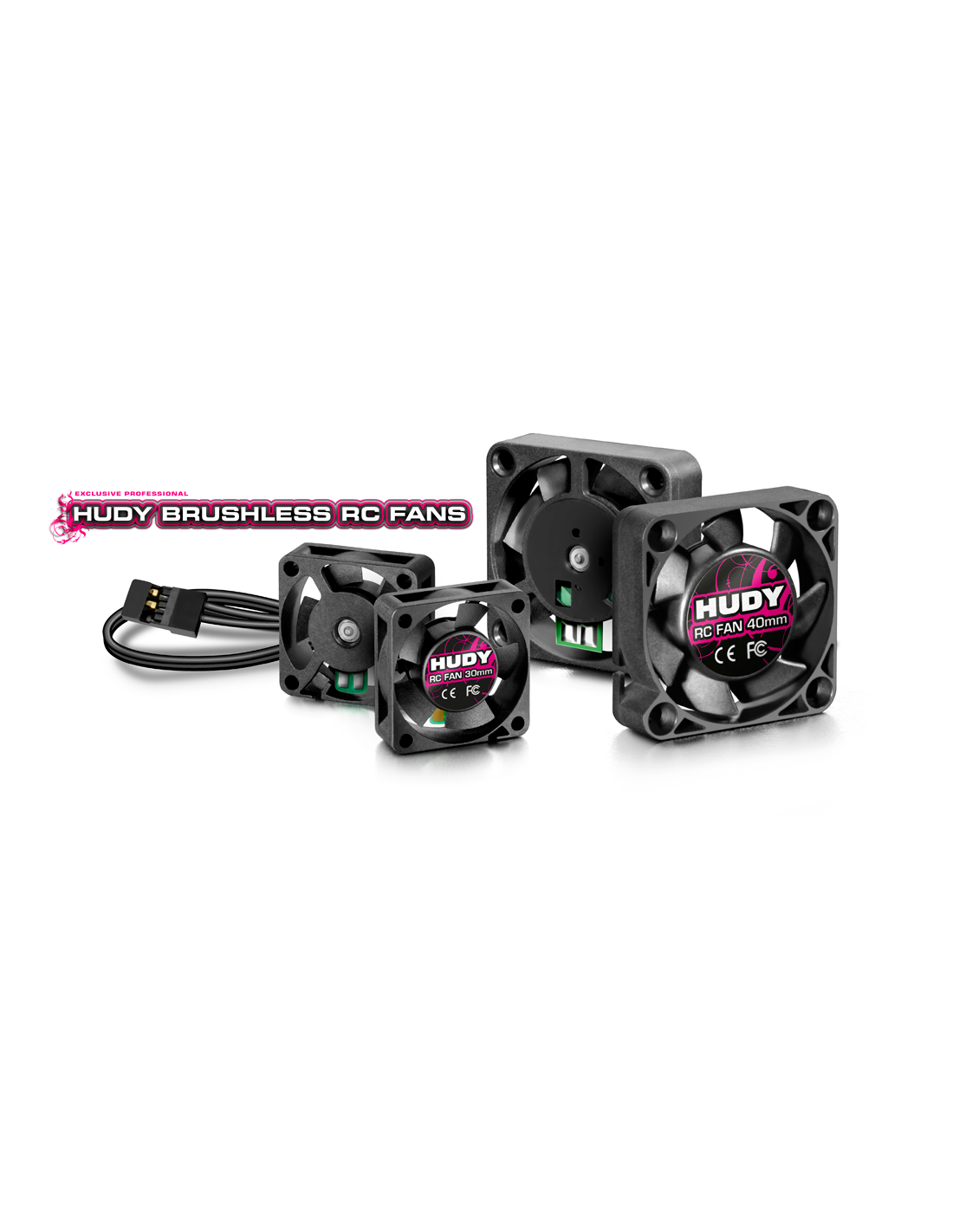 HUDY BRUSHLESS RC FAN 30MM - WITH INTERNAL SOLDERING TABS