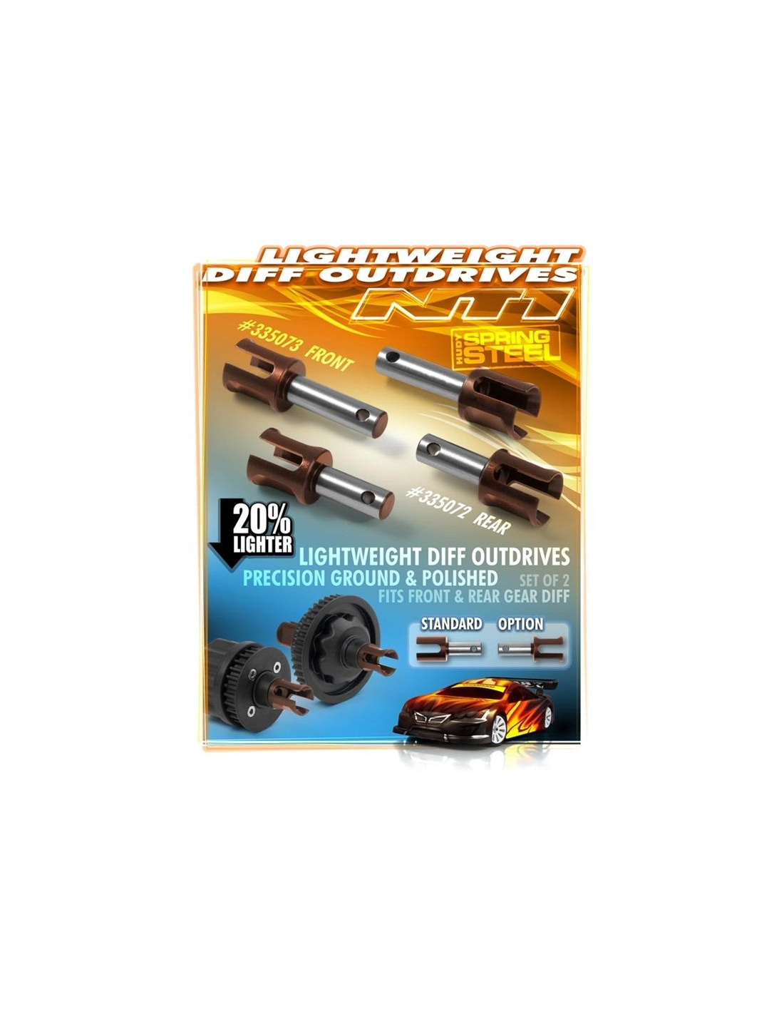 LIGHTWEIGHT DIFF OUTDRIVE ADAPTER - HUDY SPRING ST