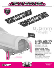 HUDY 1/10 TOURING BODYSHELL ANTI-TUCK CARBON STIFFENER - REAR (2)