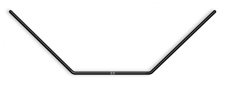 ANTI-ROLL BAR FOR BALL-BEARINGS - REAR 2.0 MM
