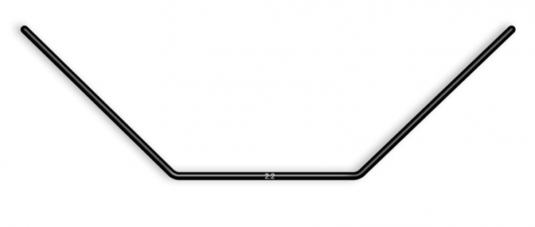 ANTI-ROLL BAR FOR BALL-BEARINGS - REAR 2.2 MM