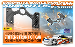 GRAPHITE BRACE FOR FLEX RADIO PLATE