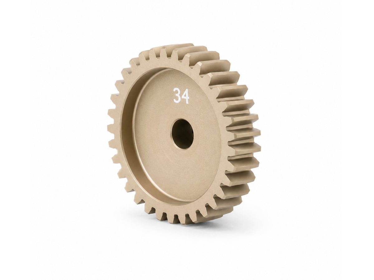HUDY ALU ULTRA-LIGHT PINION GEAR - HARD COATED -  34T / 48