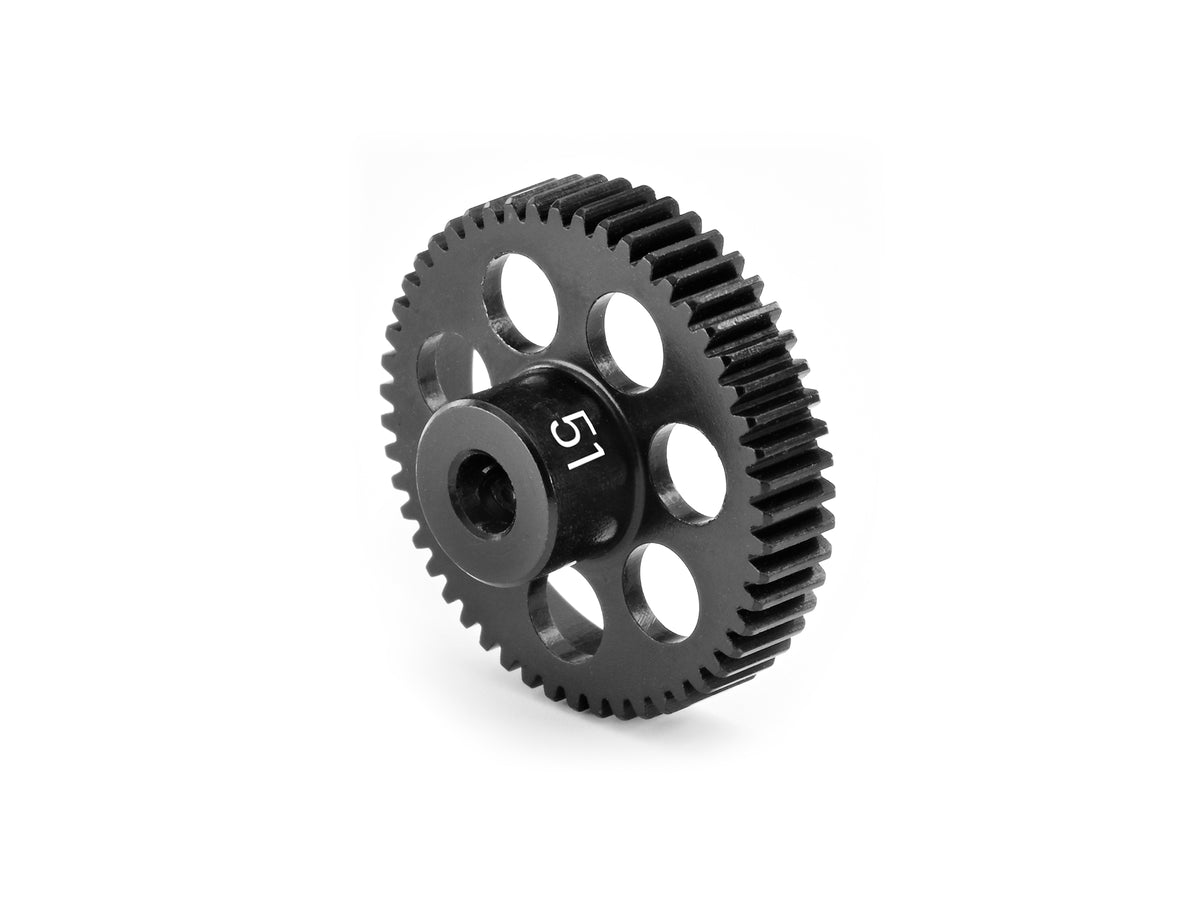 HUDY ALU ULTRA-LIGHT PINION GEAR - HARD COATED -  51T / 64