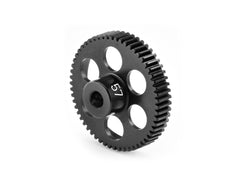 HUDY ALU ULTRA-LIGHT PINION GEAR - HARD COATED -  57T / 64