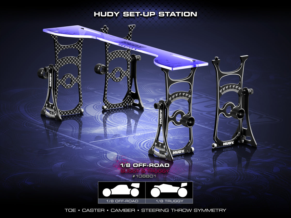 HUDY SET-UP STATION FOR 1/8 OFF-ROAD CARS & TRUGGY 108801