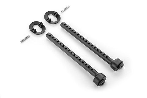 COMPOSITE FRONT ECCENTRIC 6MM BODY MOUNT SET +1MM HEIGHT