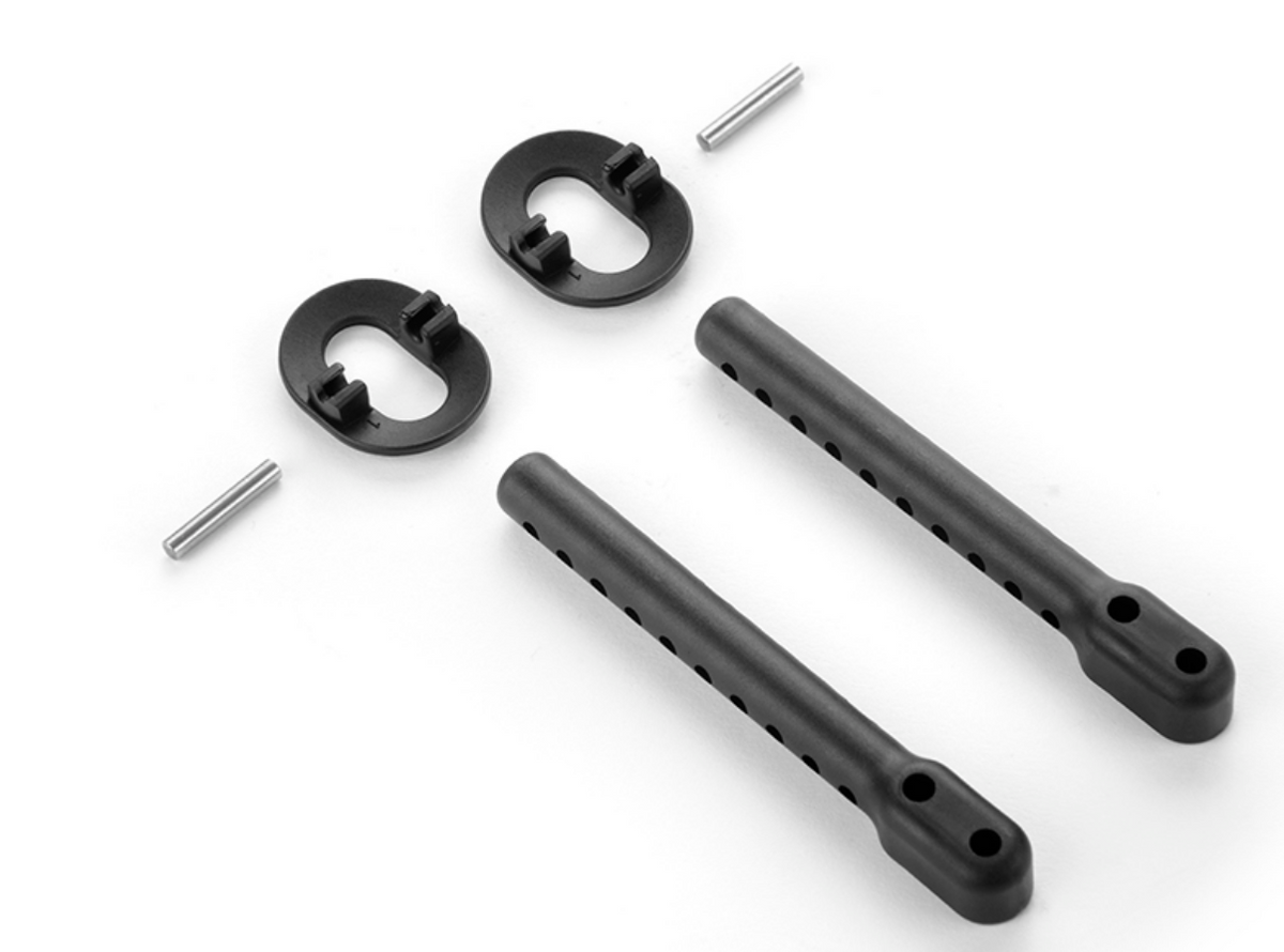 COMPOSITE REAR 6MM ADJUSTABLE BODY MOUNT SET +1MM HEIGHT