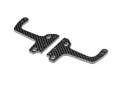 X4F REAR CARBON UPPER CLAMP - ADJUSTABLE FLEX BULKHEADS (2)