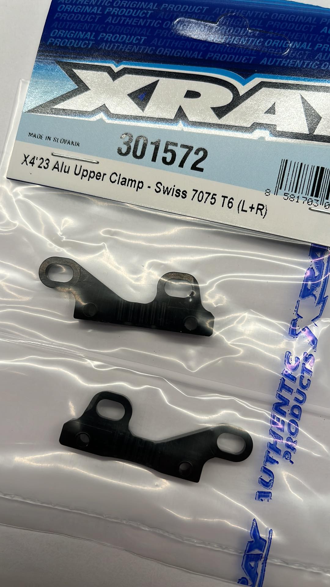 X4 ALU UPPER CLAMP - SWISS 7075 T6 (L+R) X4 23