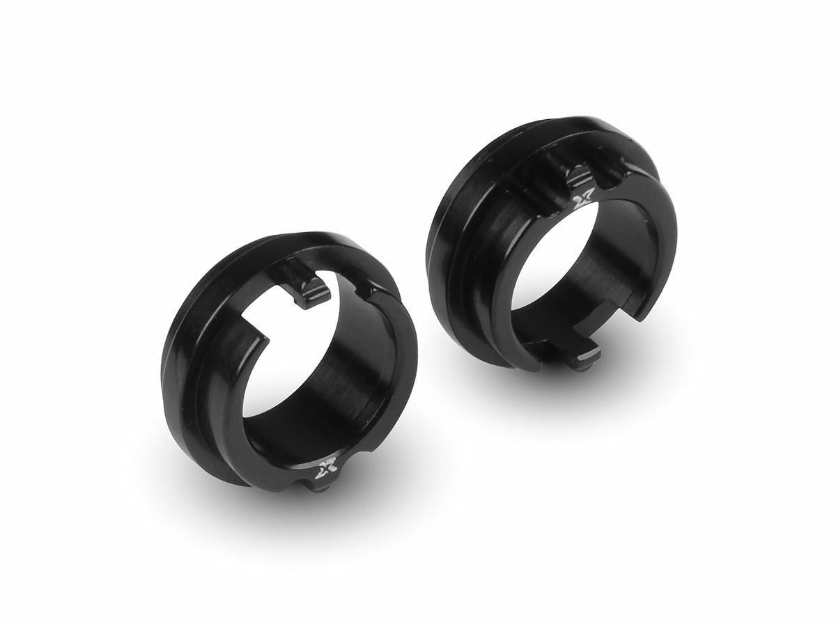 X4 ALU ADJUSTMENT BALL-BEARING HUB FOR UNI BULKHEADS - BLACK (2)