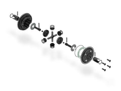 X4 BB GEAR DIFFERENTIAL FOR UNI BULKHEADS - SET