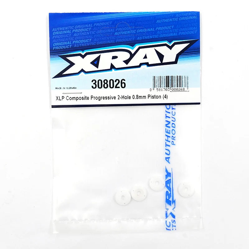 XLP COMPOSITE 2-HOLE 0.8MM PROGRESSIVE PISTON (4)