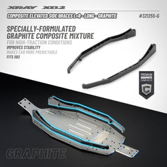 COMPOSITE ELEVATED SIDE BRACES L+R - LONG - GRAPHITE