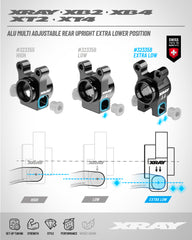 ALU MULTI ADJUSTABLE REAR UPRIGHT - EXTRA LOWER POSITION