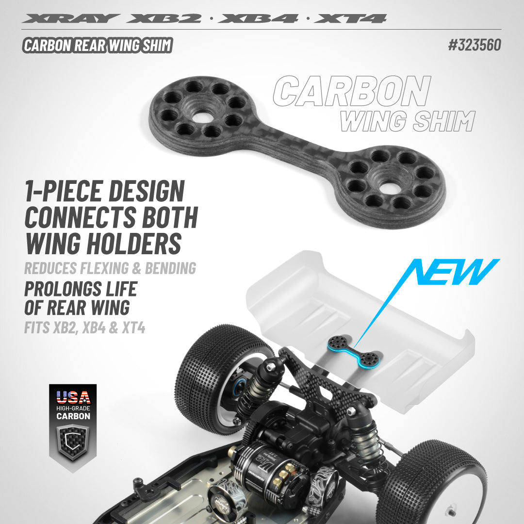 CARBON REAR WING SHIM