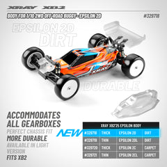 BODY FOR 1/10 2WD OFF-ROAD BUGGY - EPSILON 2D - LIGHT 329719