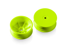 2WD FRONT WHEEL AERODISK WITH 12MM HEX - YELLOW - HARD (2)