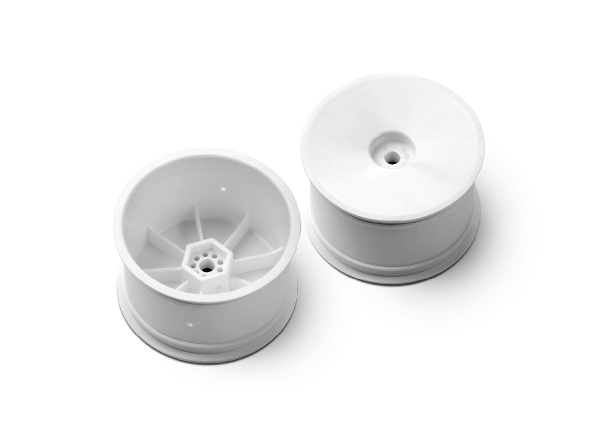 2WD/4WD REAR WHEEL AERODISK WITH 12MM HEX IFMAR - WHITE - HARD (2)