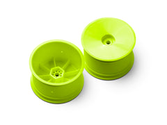 2WD/4WD REAR WHEEL AERODISK WITH 12MM HEX IFMAR - YELLOW - HARD (2)