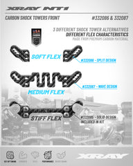 CARBON SHOCK TOWER FRONT - 2 POSITIONS - SPLIT