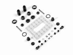 ALU SHOCK ABSORBER 20.8mm SET - BLACK (2)