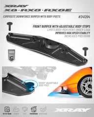 COMPOSITE DOWNFORCE BUMPER WITH BODY POSTS