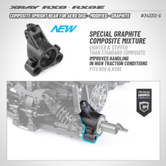 COMPOSITE UPRIGHT REAR FOR AERO DISC - MODIFIED - GRAPHITE