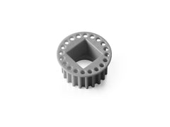 LOW FRICTION COMPOSITE 2-SPEED BELT PULLEY 20T - CENTER - GRAPHITE