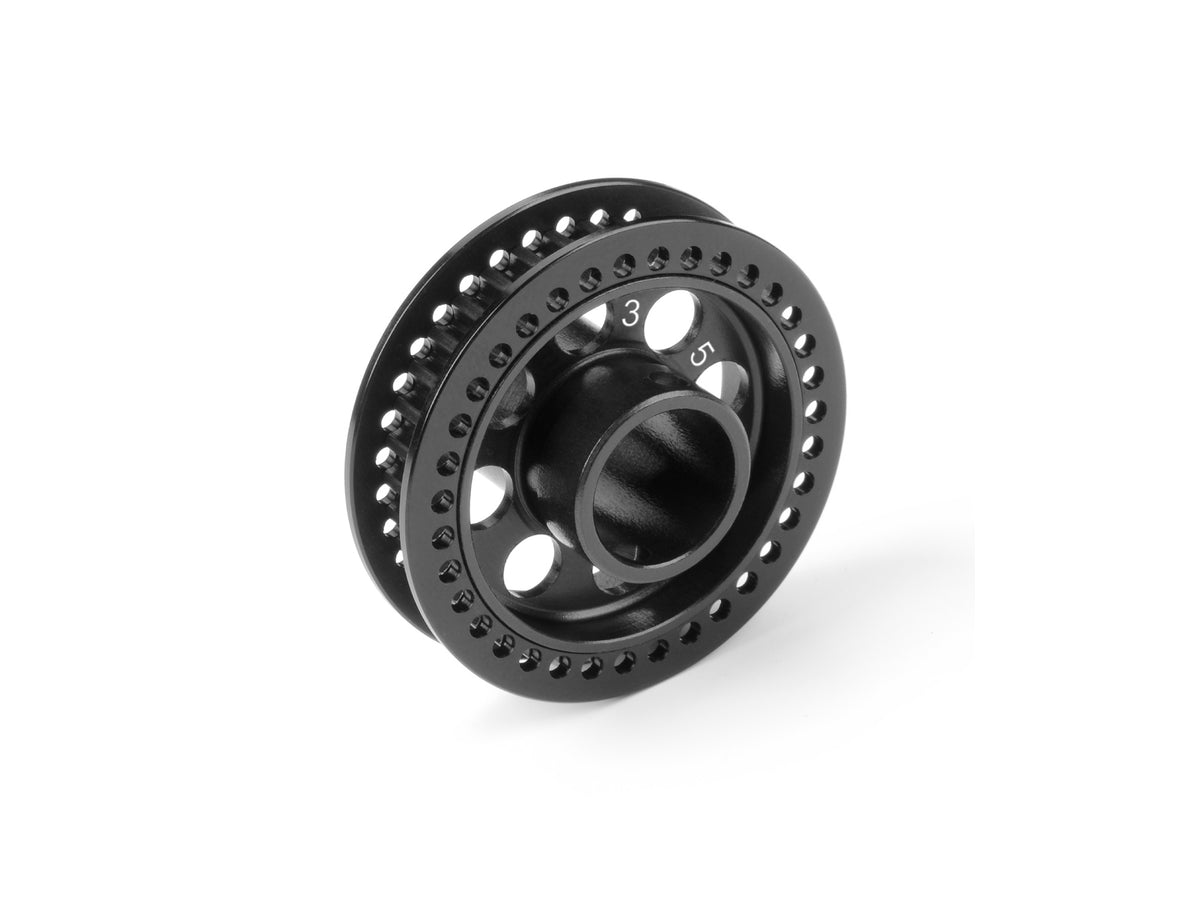 X8 ALU SIDE BELT PULLEY 35T - HARD COATED - SWISS 7075 T6