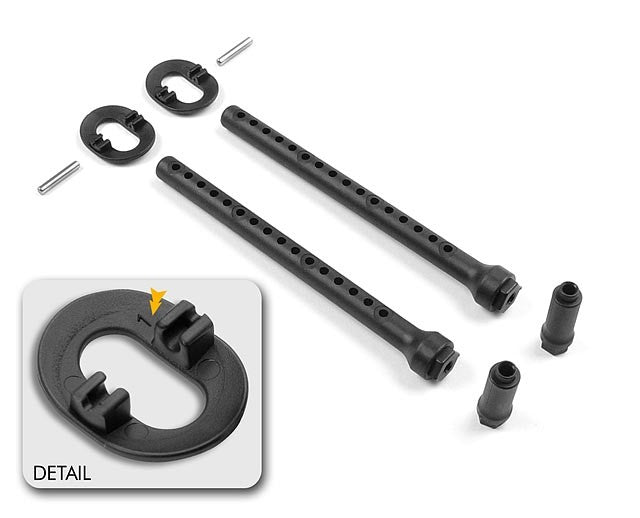 FRONT BODY MOUNT SET +1MM HEIGHT