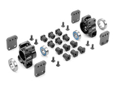 XRAY XB8 ALU REAR UPRIGHTS - MULTI-ADJUSTABLE - SET 350912