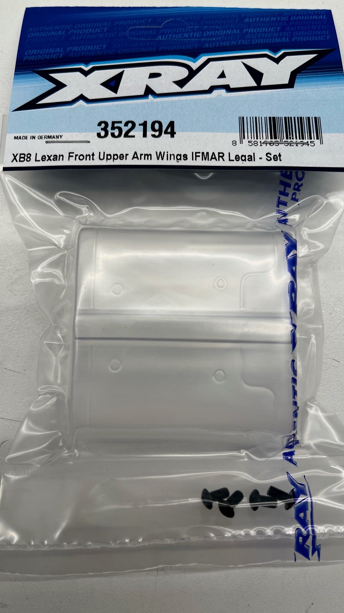 XB8 LEXAN® FRONT UPPER ARM WINGS IFMAR LEGAL - SET