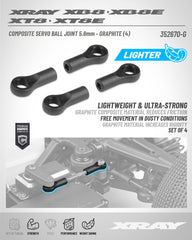 SERVO BALL JOINT  5.8MM - GRAPHITE (4)