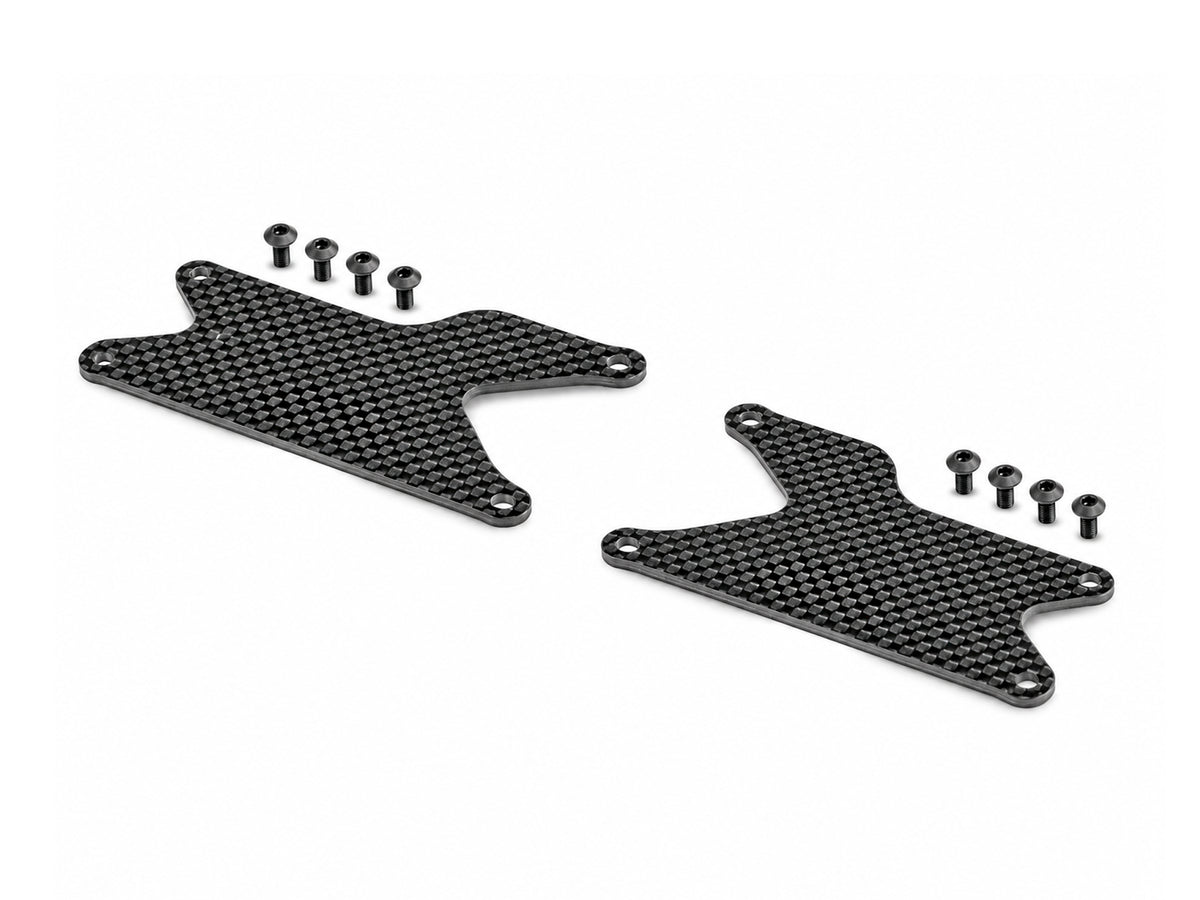 GT/XB8 CARBON REAR LOWER ARM PLATE - HARD (2) 353191_H