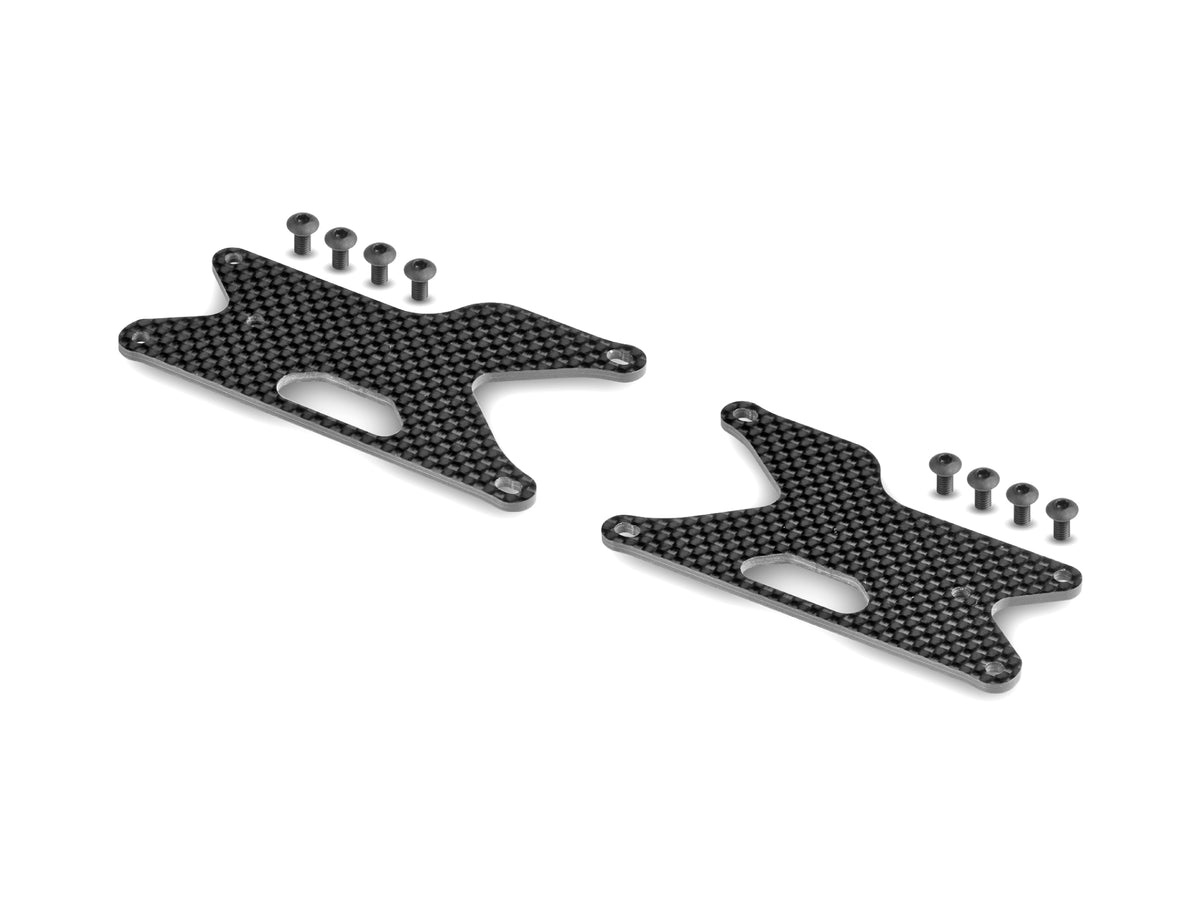 GT/XB8 CARBON REAR LOWER ARM UPPER PLATE (2)