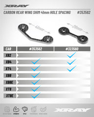 CARBON REAR WING SHIM