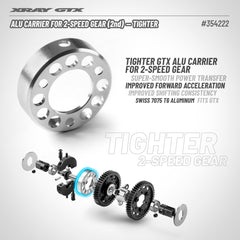 CARRIER FOR 2-SPEED GEAR (2nd) - TIGHTER - SWISS 7075 T6