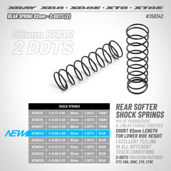 XRAY REAR SPRING 82MM - 2 DOTS (2)