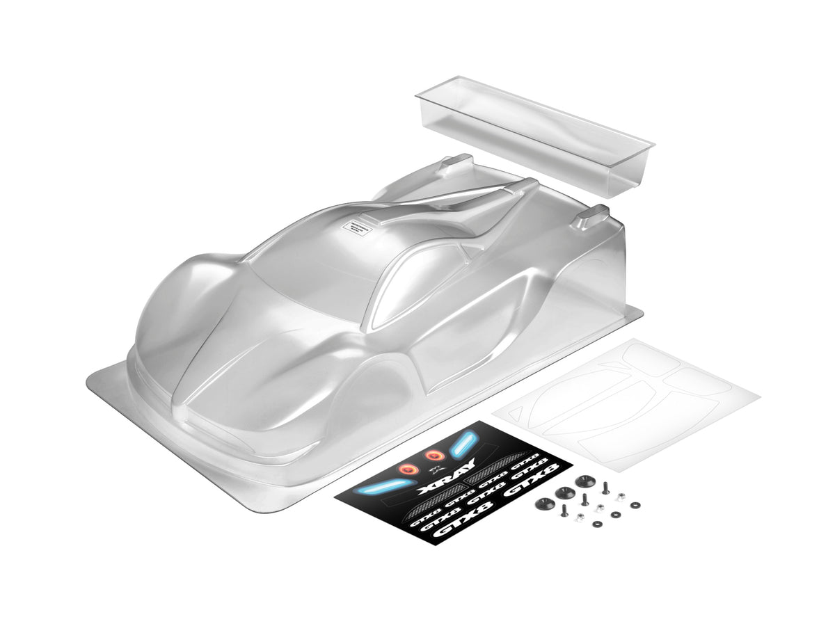 XRAY GT BODY WITH WING FOR 1/8 ON-ROAD GT - AERO - EFRA