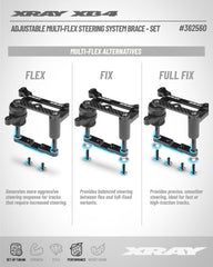 ADJUSTABLE MULTI-FLEX STEERING SYSTEM BRACE - SET