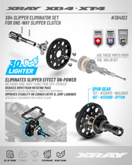 XB4 SLIPPER ELIMINATOR SET FOR ONE-WAY SLIPPER CLUTCH
