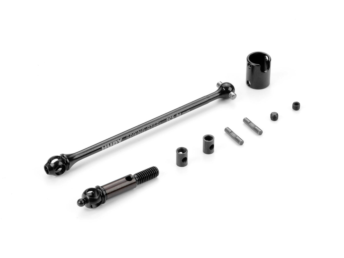 ECS FRONT DRIVE SHAFT 84MM WITH 2.5MM PIN - HUDY SPRING STEEL™ - SET
